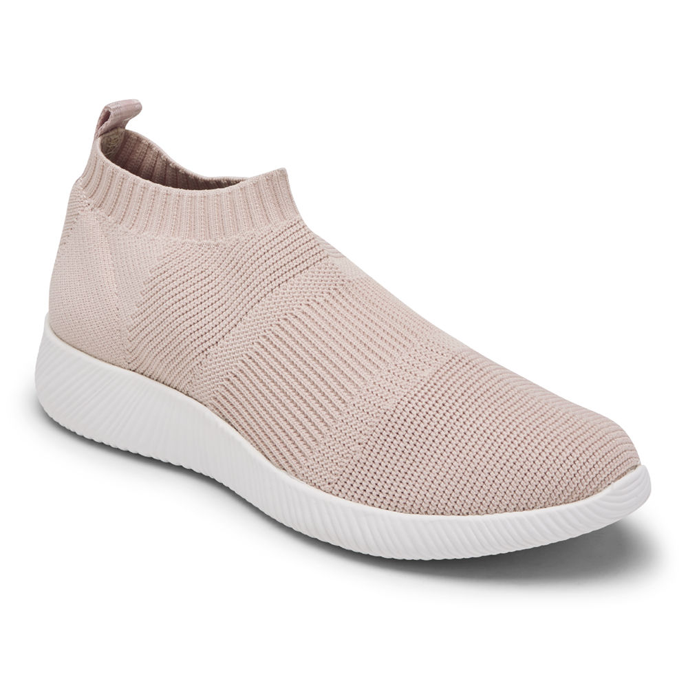 Rockport Womens City Lites Robyne Knit - Sneakers Pink - WXF720148